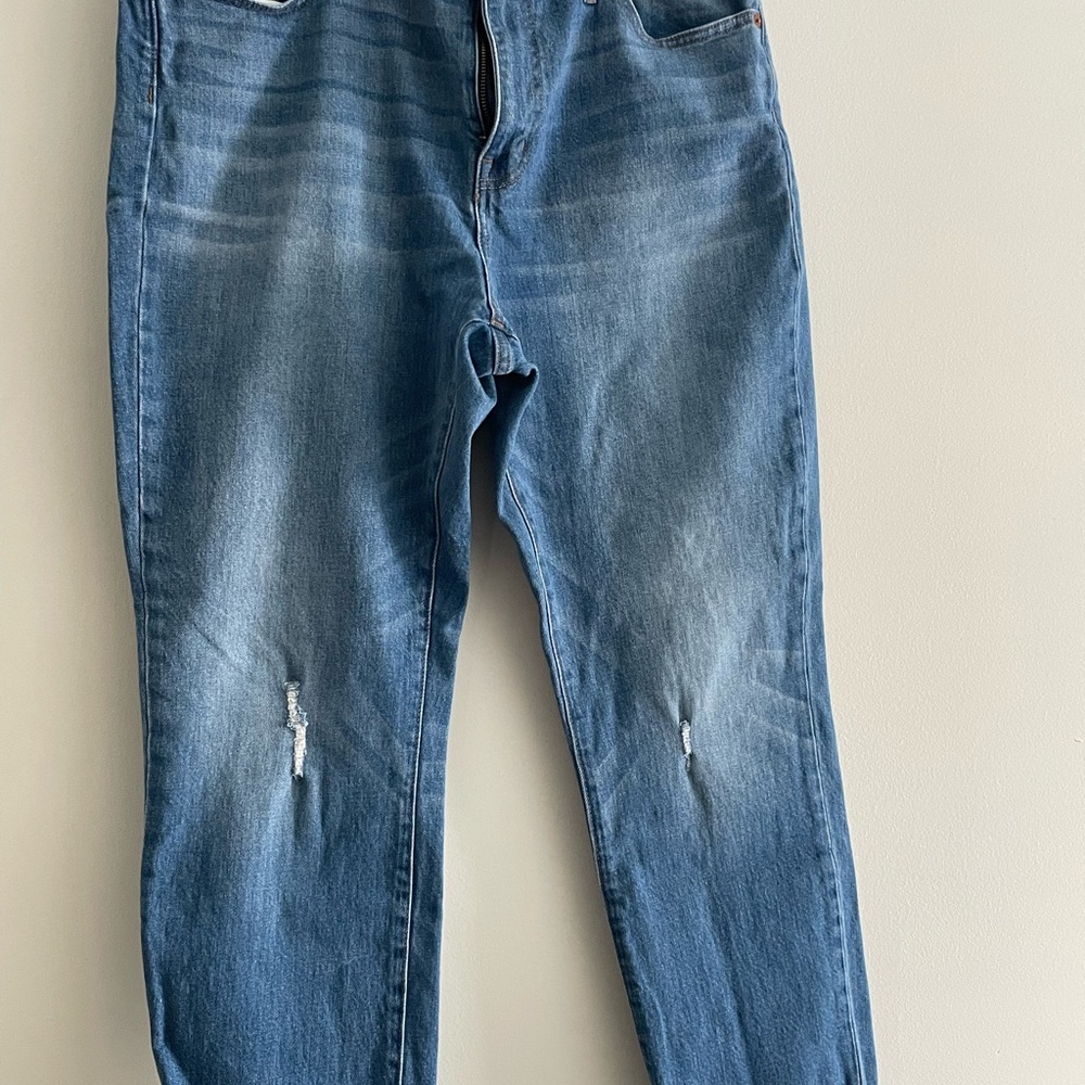 Madewell High Rise Slim Crop Boy Jean - Picture 2 of 9